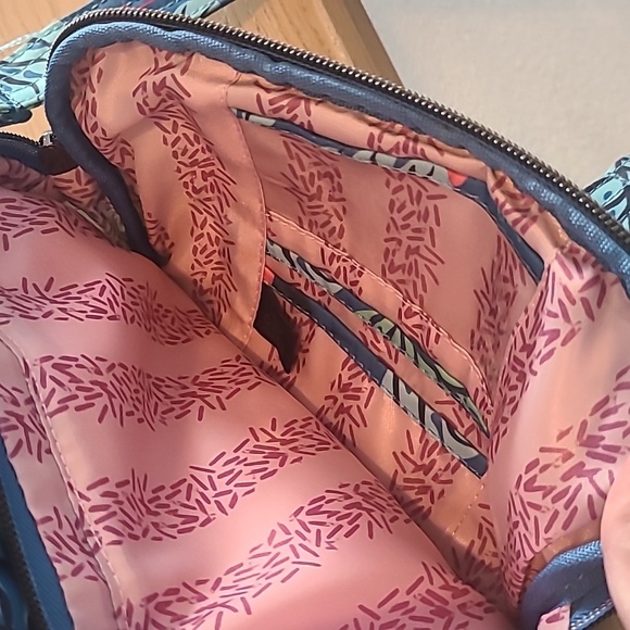 Lug Mini Ranger Blue Flamingo Print Crossbody Bag - Picture 5 of 9